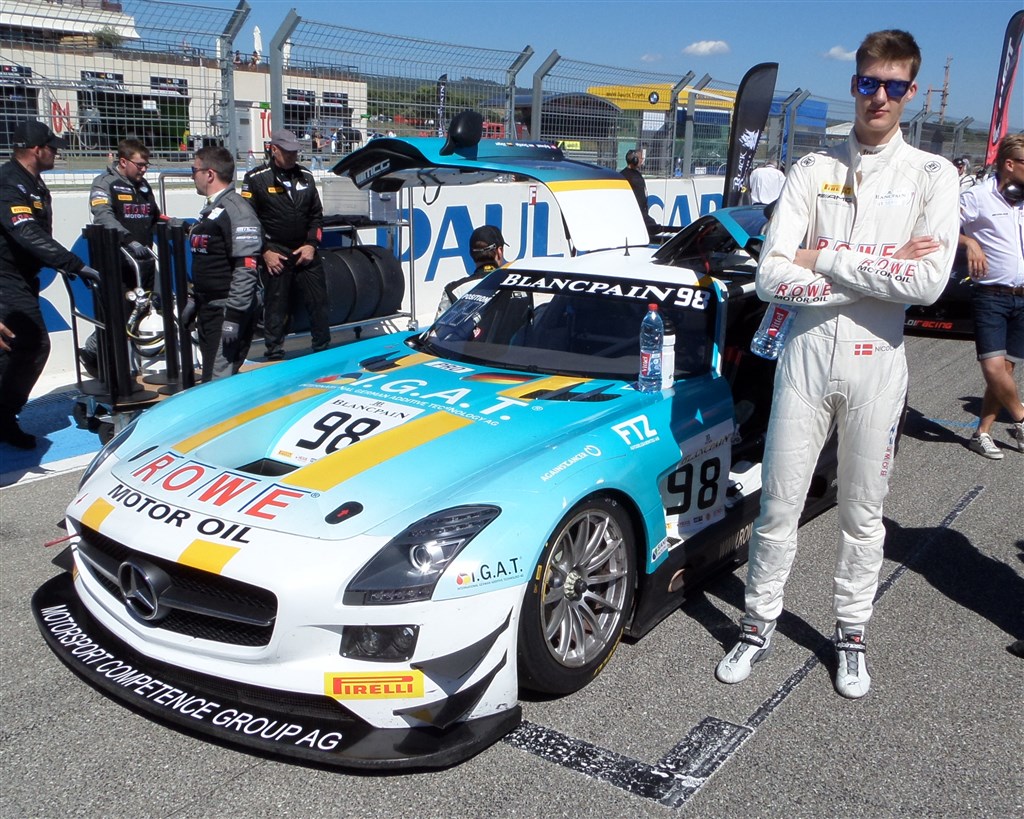 Nicolai Sylvest før starten på Paul Ricard.
(Foto: Sylvest Motorsport)
